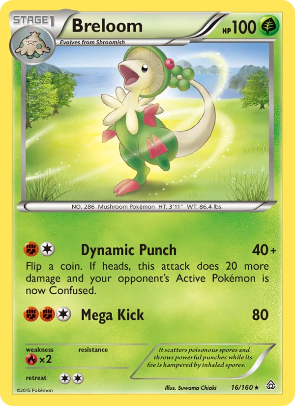 Breloom Pokémon card