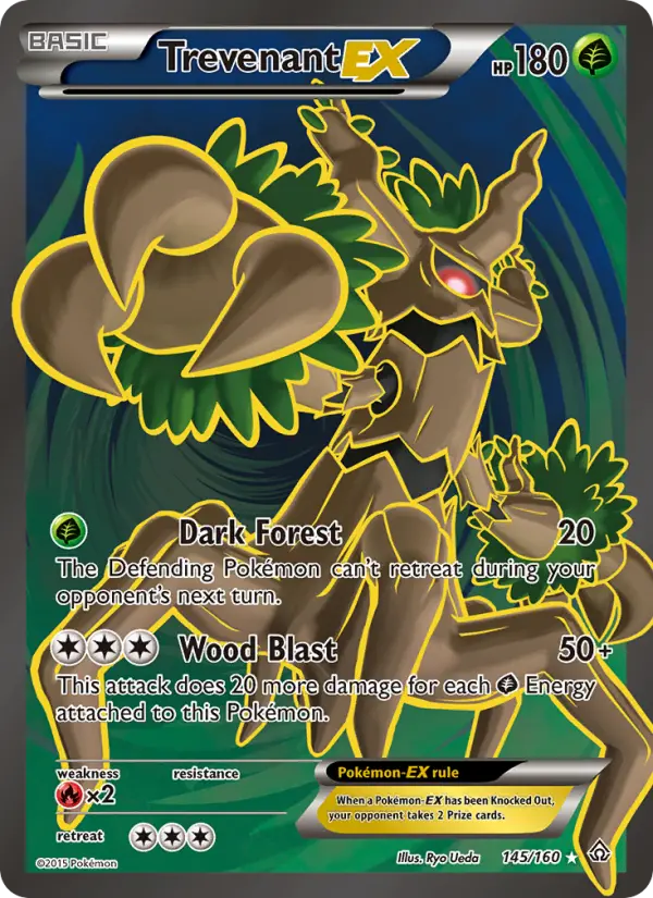 Trevenant EX Pokémon card