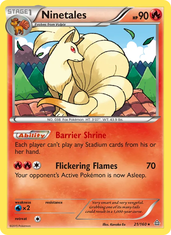 Ninetales Pokémon card