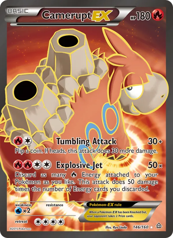 Camerupt EX Pokémon card