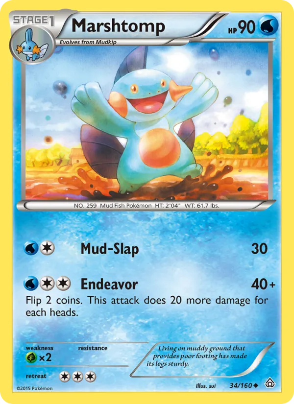 Marshtomp Pokémon card