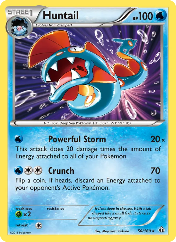 Huntail Pokémon card