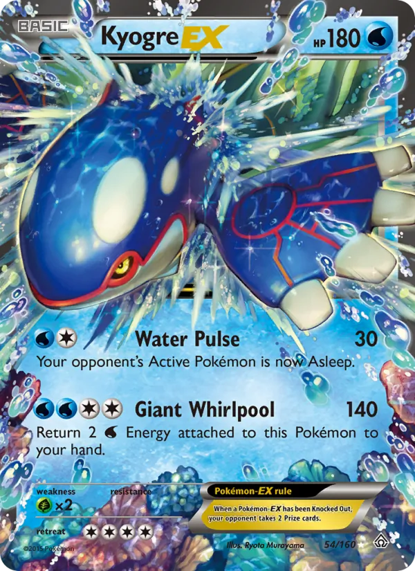 Kyogre EX Pokémon card