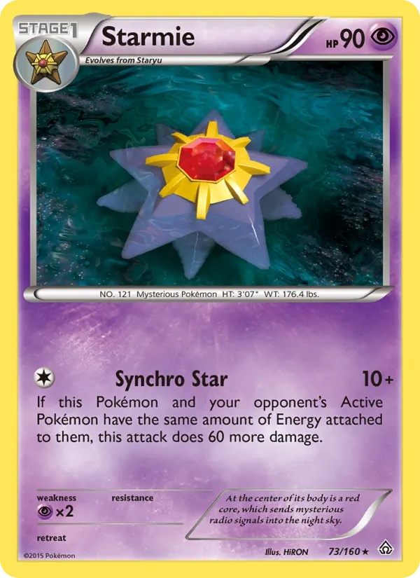 Starmie Pokémon card