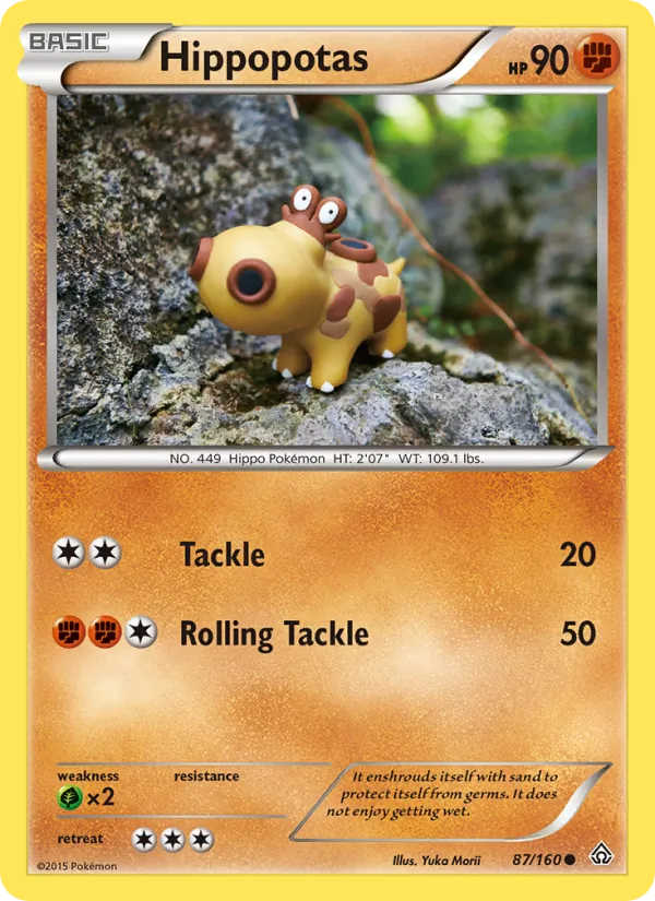 Hippopotas Pokémon card