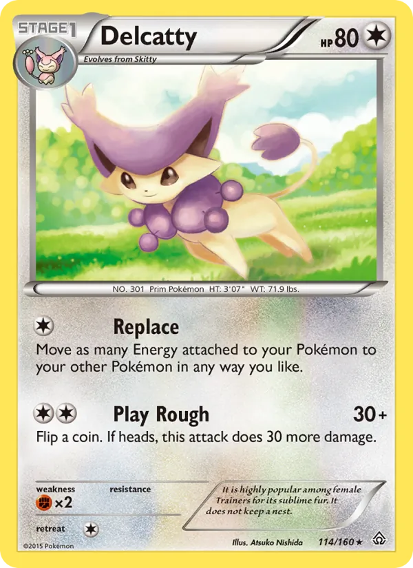 Delcatty Pokémon card
