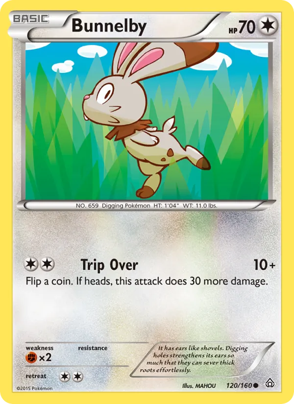 Bunnelby Pokémon card
