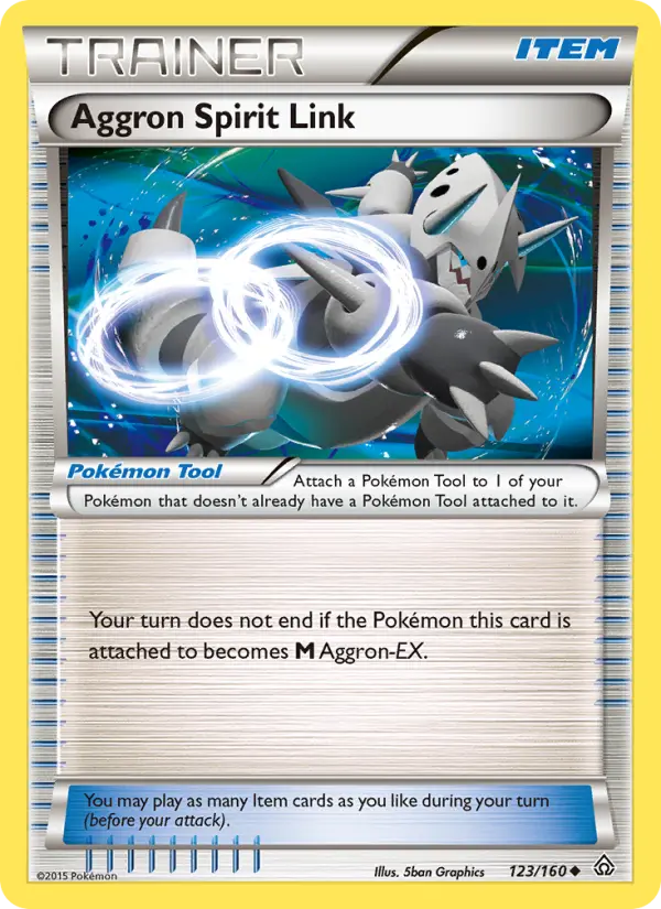 Aggron Spirit Link Pokémon card