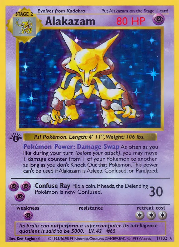 Alakazam Pokémon card