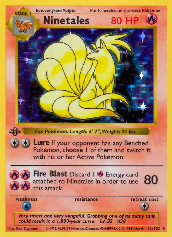 Ninetales Pokémon card