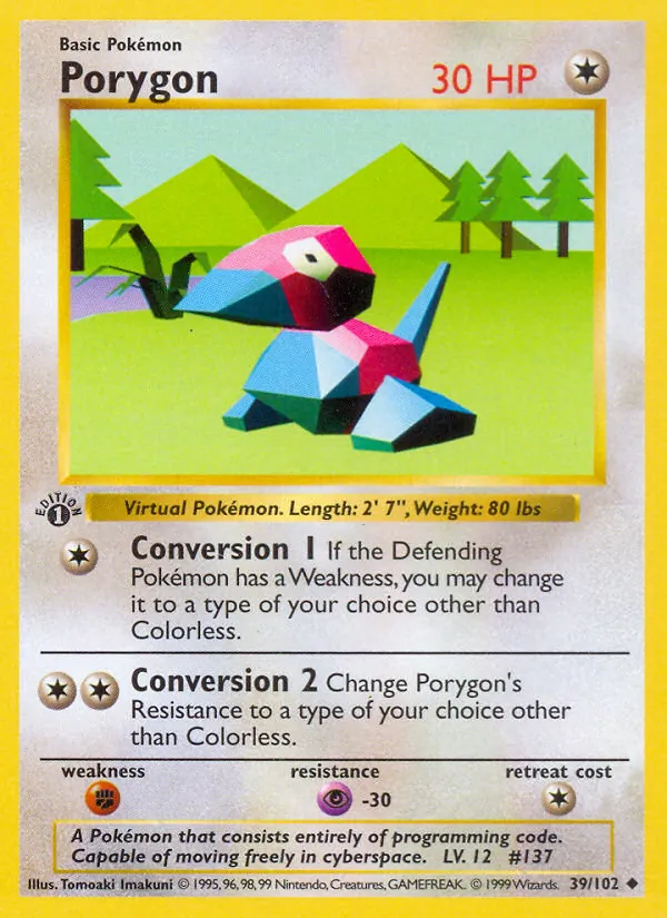Porygon Pokémon card
