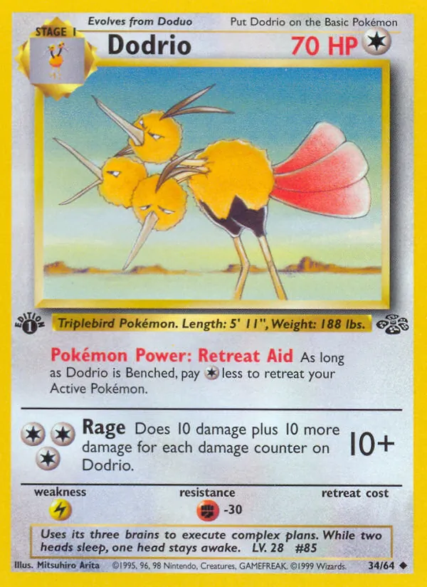 Dodrio Pokémon card