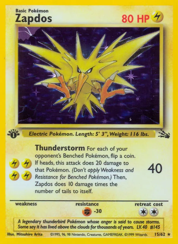 Zapdos Pokémon card