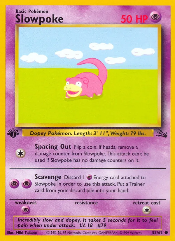 Slowpoke Pokémon card