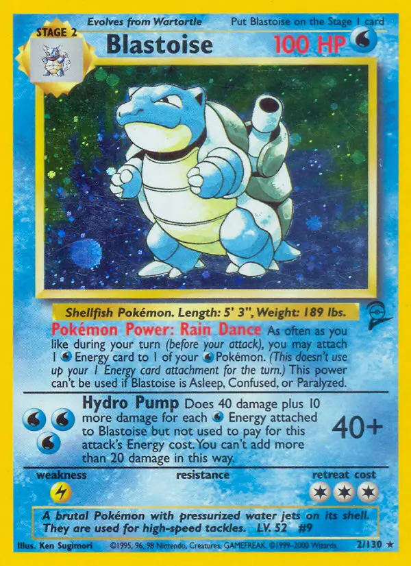Blastoise Pokémon card