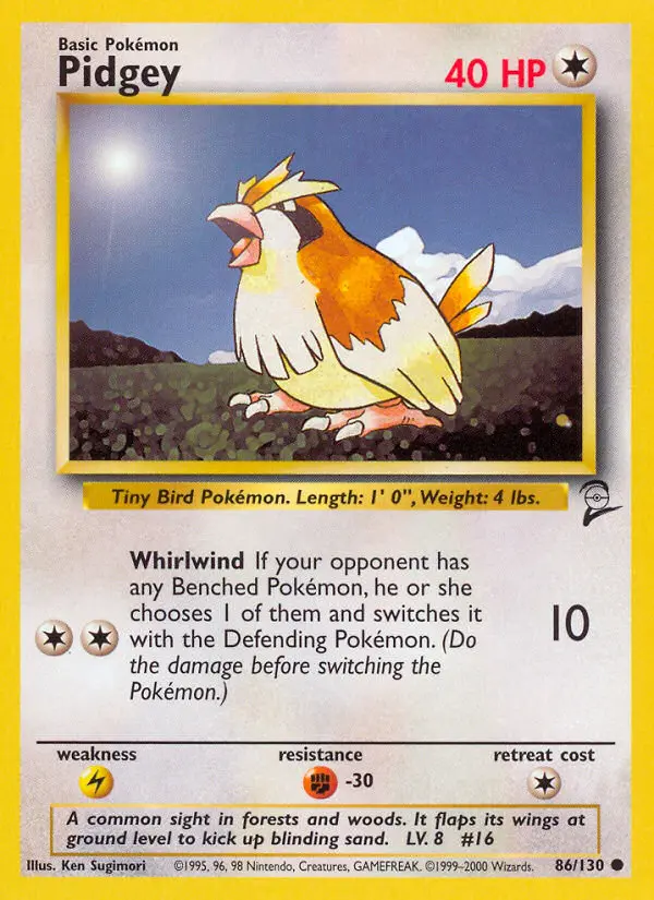 Pidgey Pokémon card