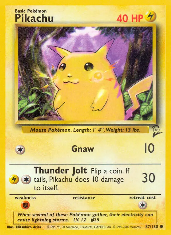 Pikachu Pokémon card