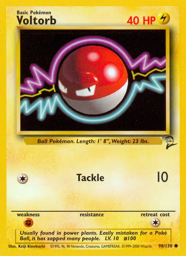 Voltorb Pokémon card