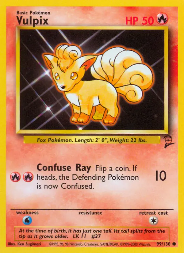 Vulpix Pokémon card