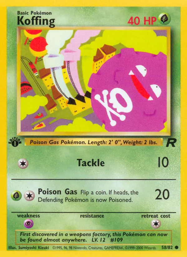 Koffing Pokémon card