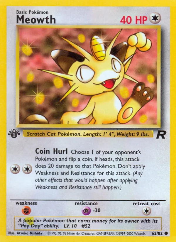 Meowth Pokémon card