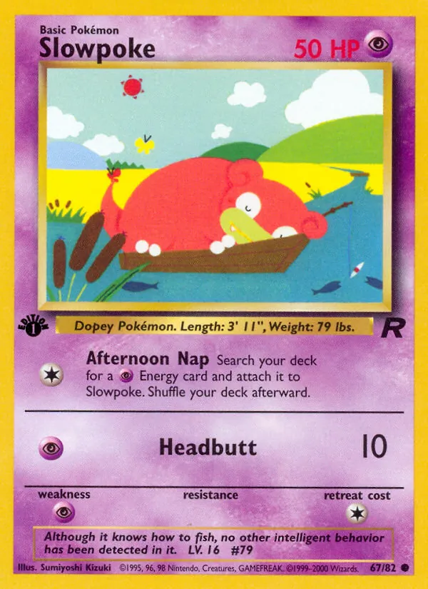 Slowpoke Pokémon card