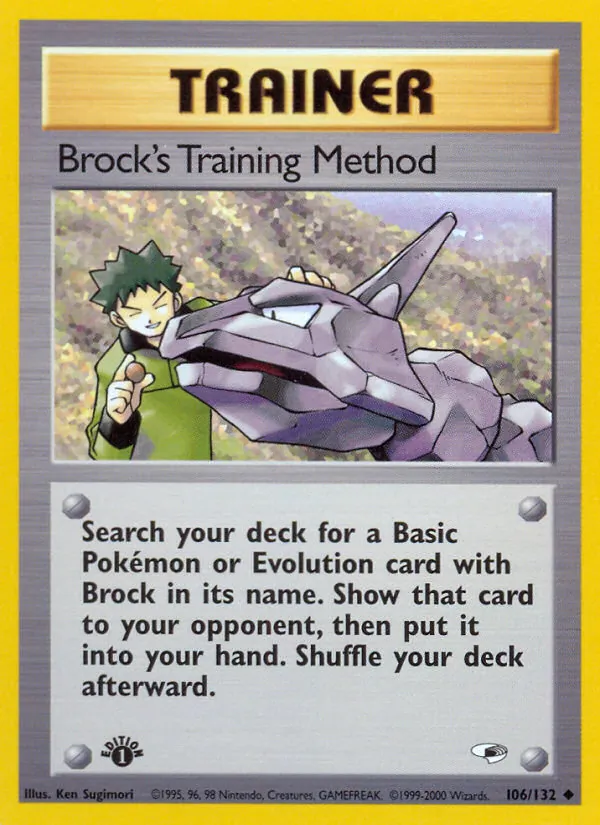 Brock's Training Method card