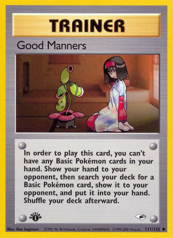 Good Manners card