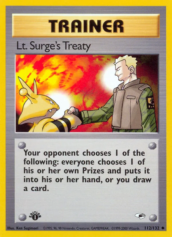 Lt. Surge's Treaty card