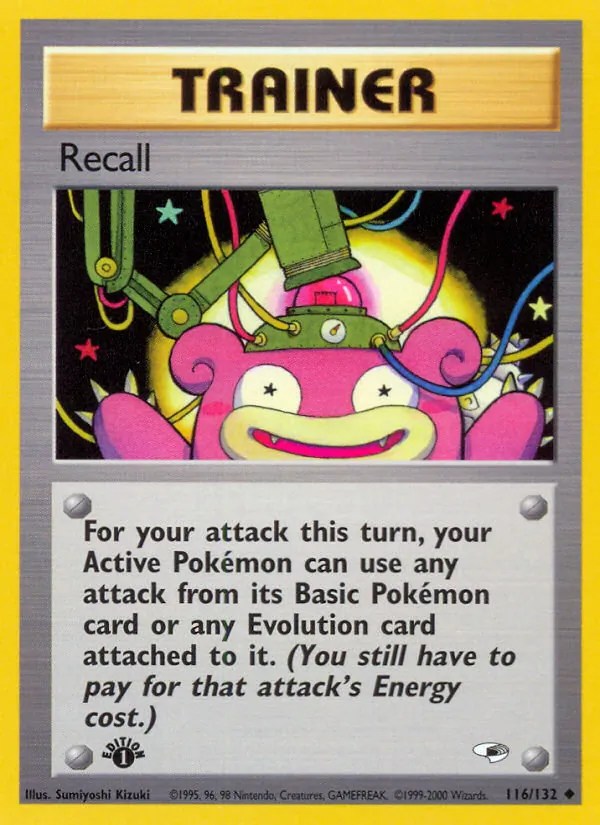 Recall card