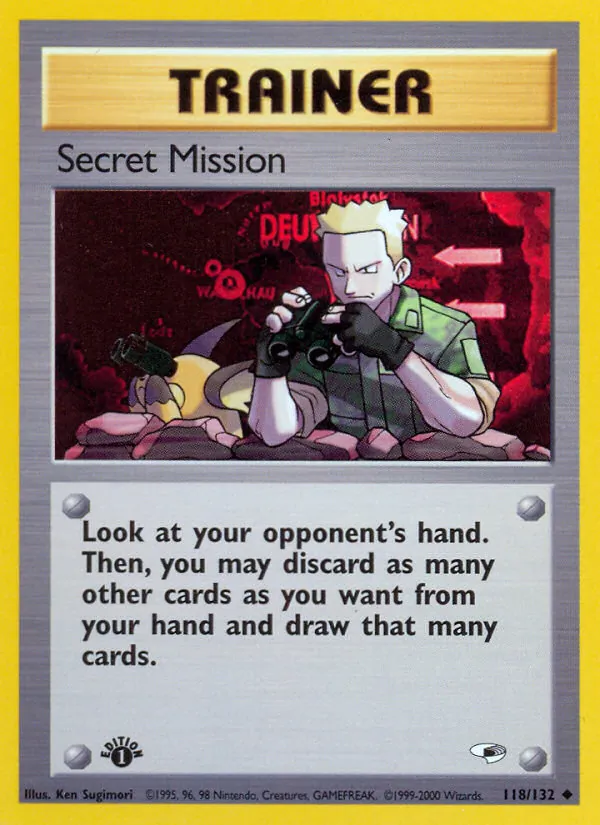 Secret Mission card