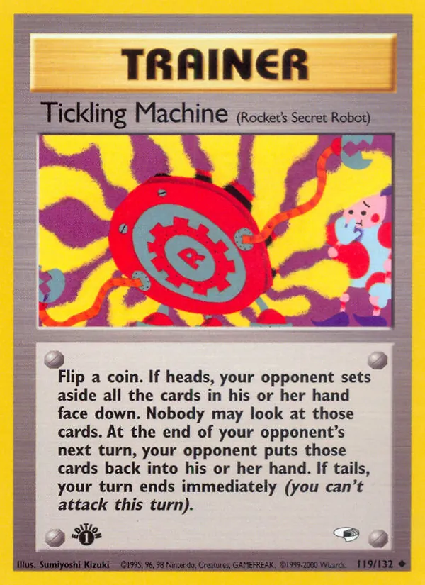 Tickling Machine card