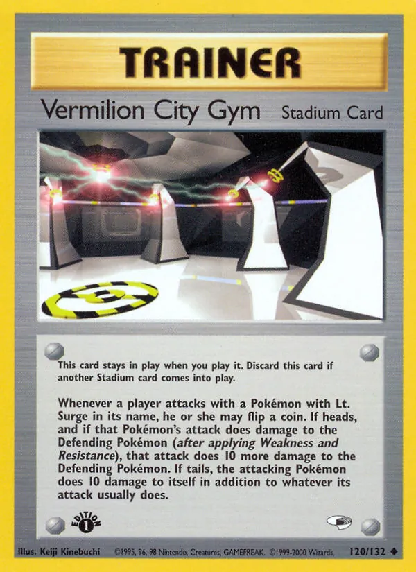 Vermilion City Gym card
