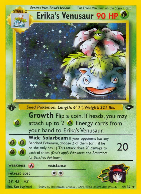 Erika's Venusaur Pokémon card