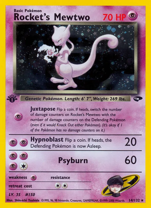 Rocket's Mewtwo Pokémon card