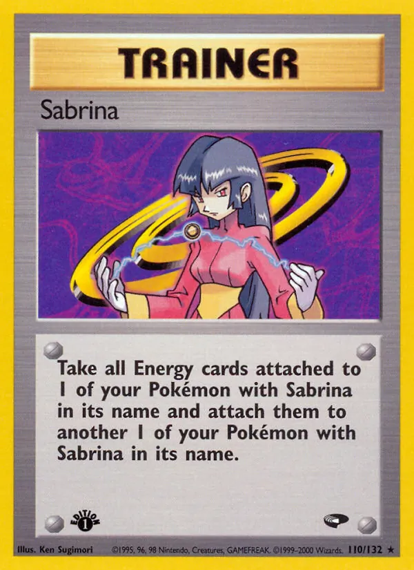 Sabrina's Gastly Pokémon card