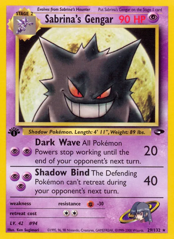 Sabrina's Gengar Pokémon card