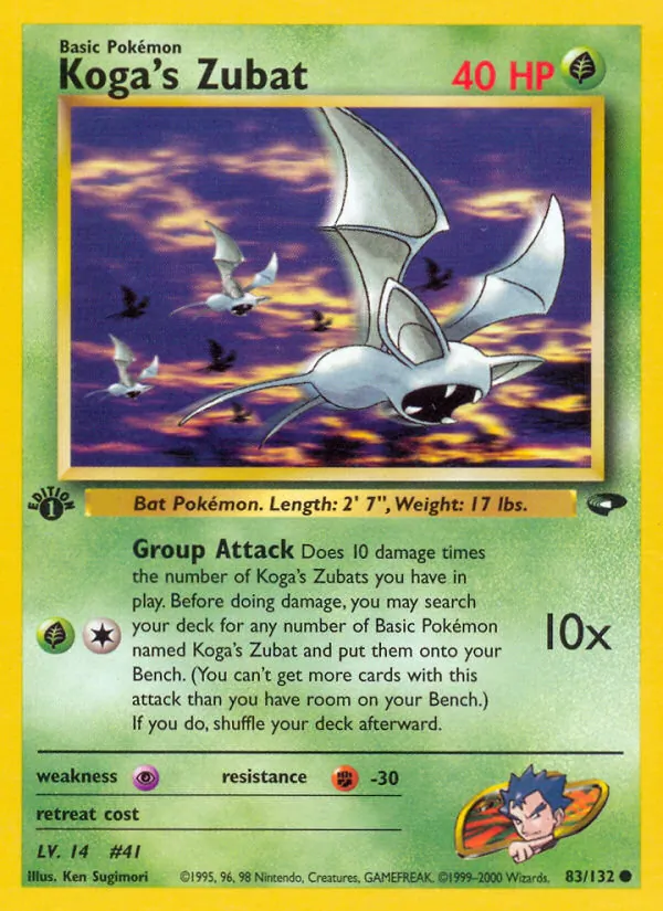 Koga's Zubat Pokémon card