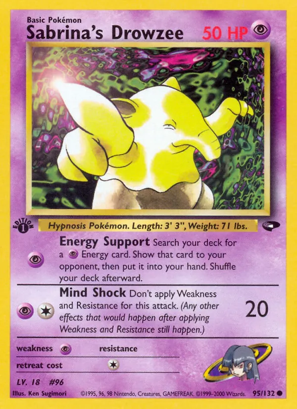 Sabrina's Drowzee Pokémon card