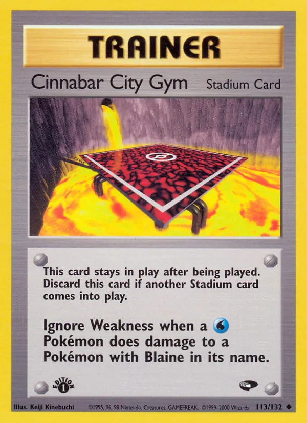Cinnabar City Gym card