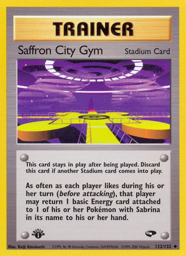 Saffron City Gym card