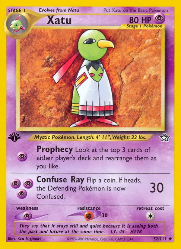 Xatu Pokémon card