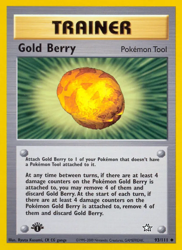 Gold Berry card