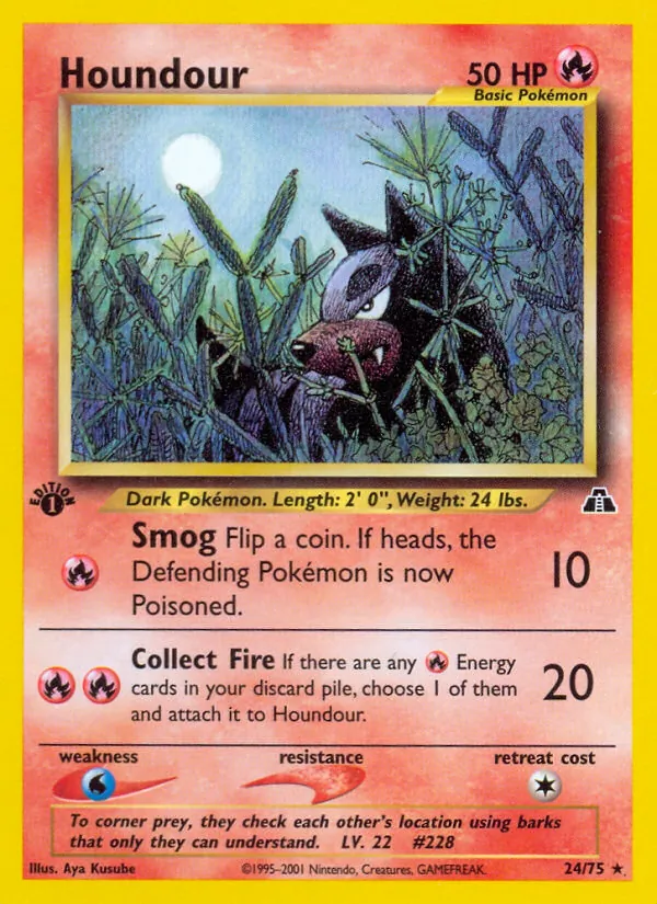 Houndour Pokémon card