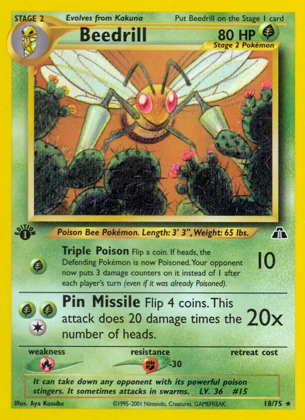 Beedrill Pokémon card