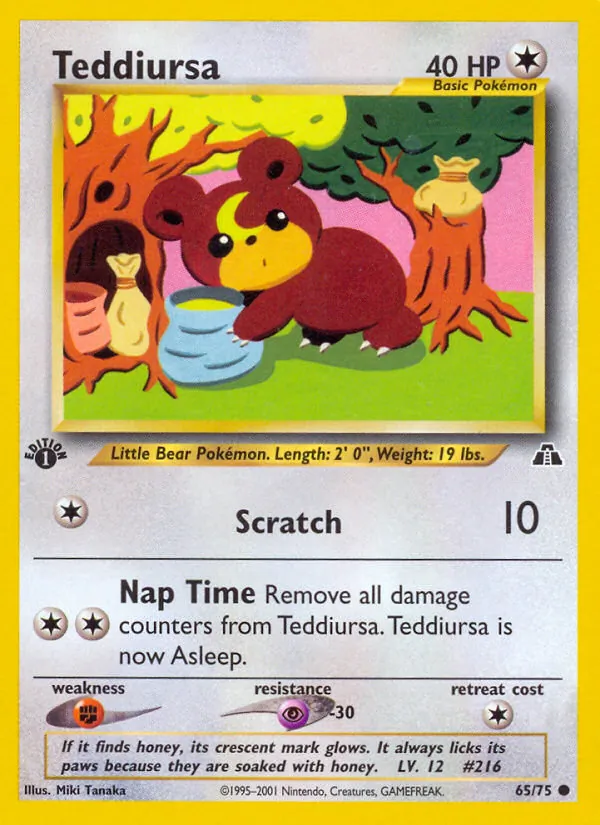 Teddiursa card