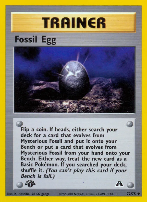 Fossil Egg card
