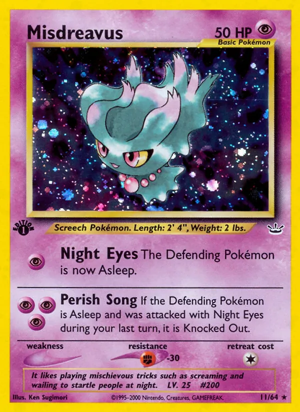 Misdreavus Pokémon card