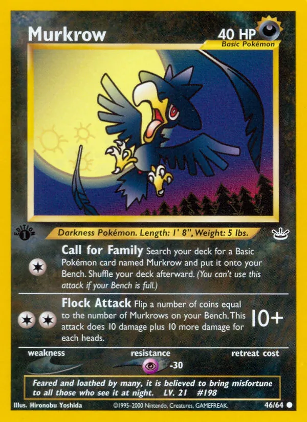 Murkrow Pokémon card