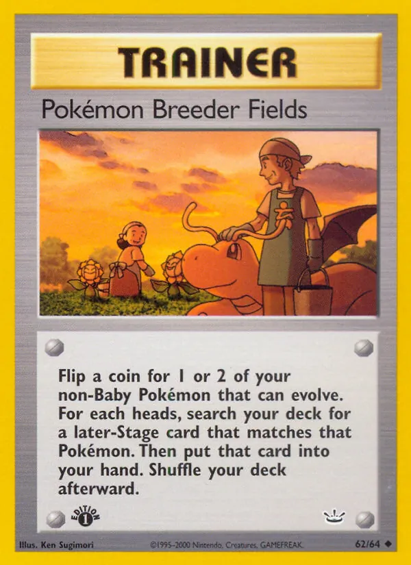 Pokémon Breeder Fields card